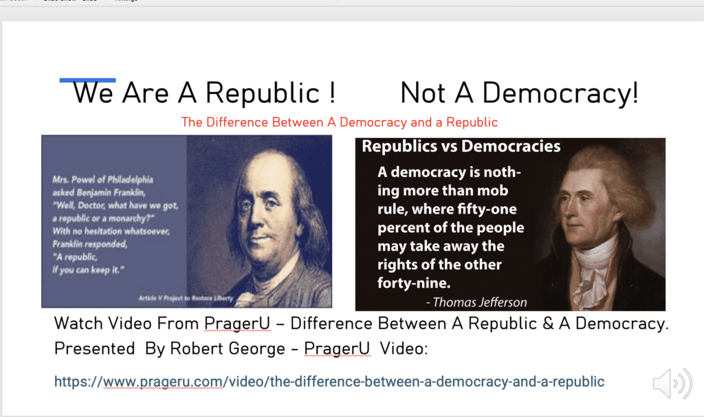 Republic, democracy, freedoms